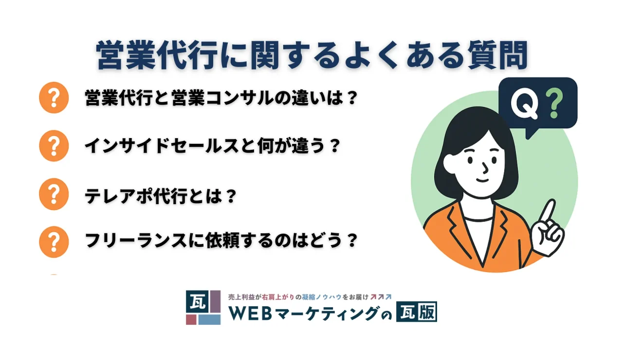 営業代行に関するよくある質問