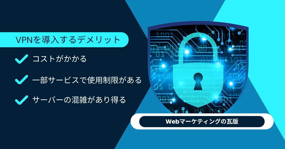 VPNを導入するデメリット
