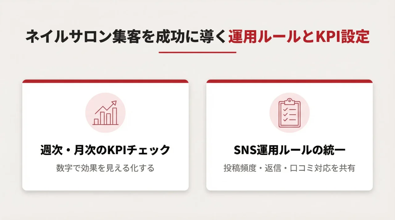 ネイルサロン集客を成功に導く運用ルールとKPI設定