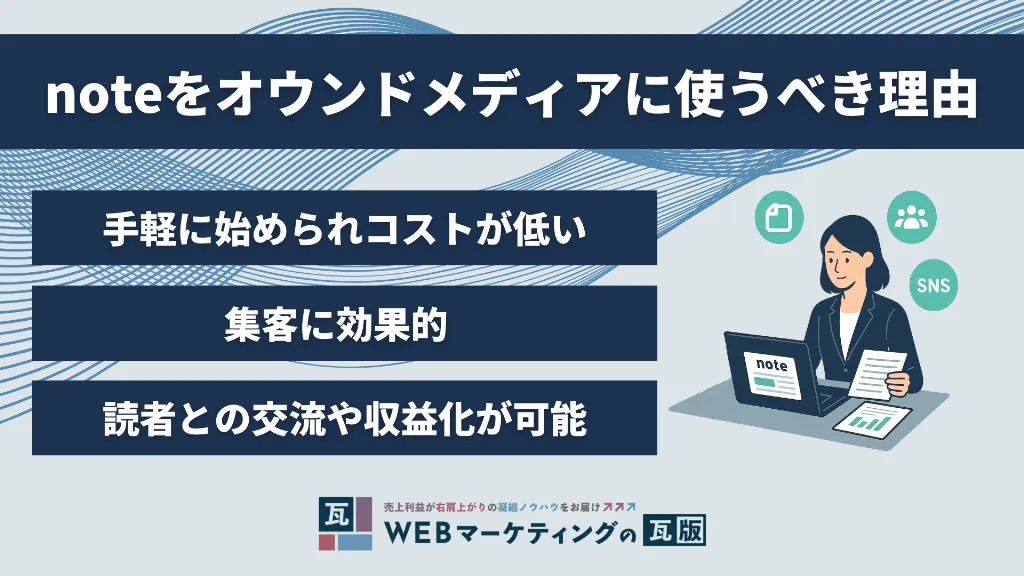 noteをオウンドメディアに使うべき理由