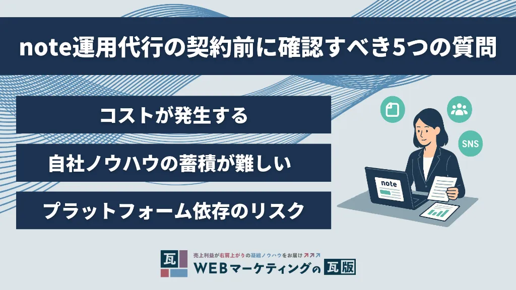 note運用代行の契約前に確認すべき5つの質問