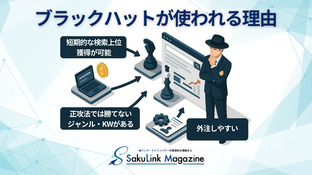 ブラックハットSEOが使われる理由