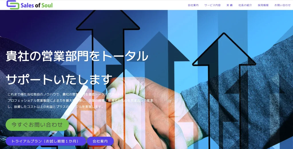 株式会社Sales of Soulの公式サイト