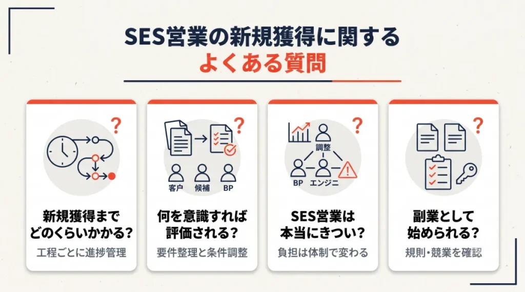 SES営業の新規獲得に関するよくある質問