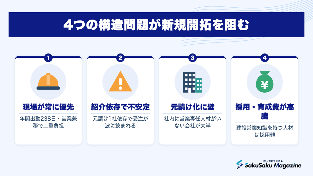 4つの構造問題が新規開拓を阻む