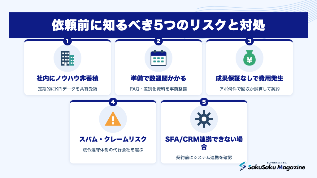 依頼前に知るべき5つのリスクと対処